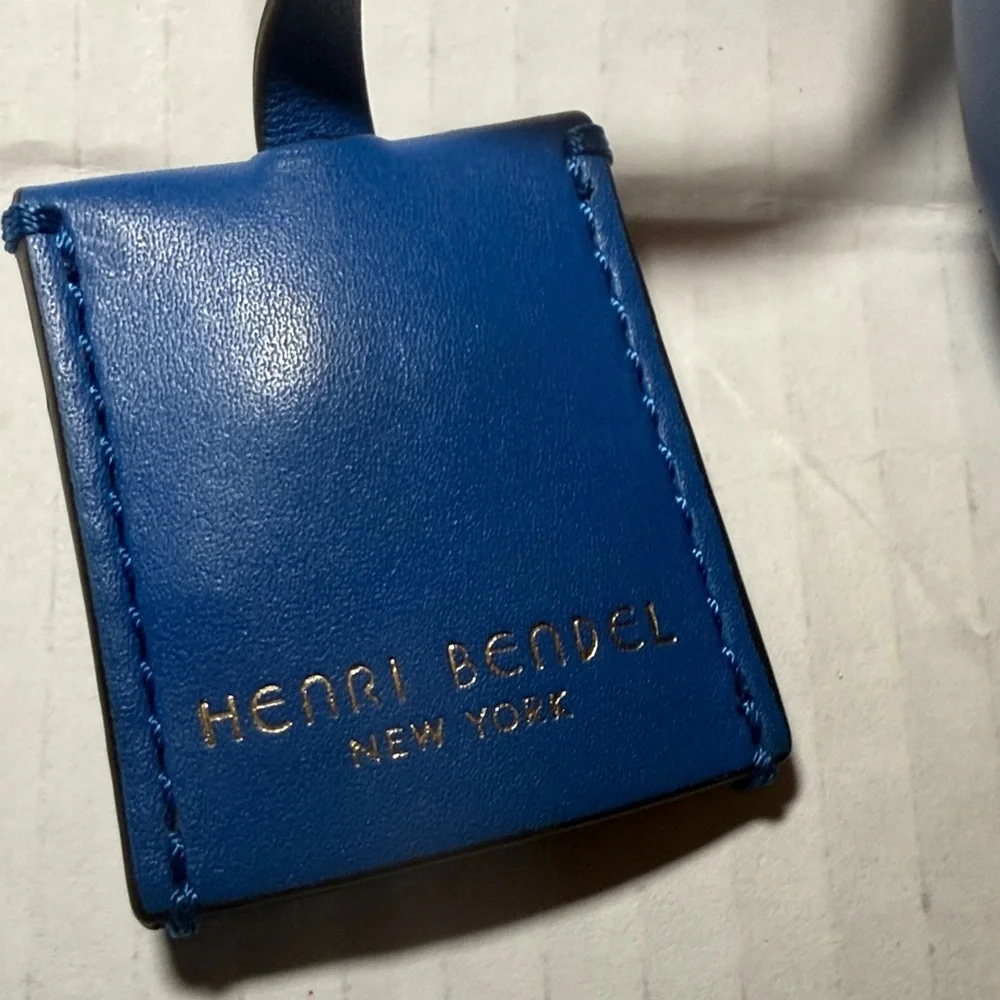Henri Bendel Empire Tote Bag Purse Blue